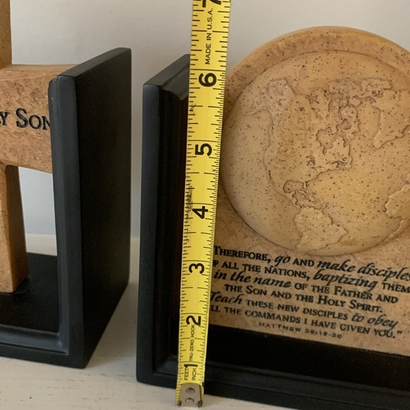 Great Commission Resin Bookends Engraved Scriptures Set of 2 Inspirational - Picture 5 of 8